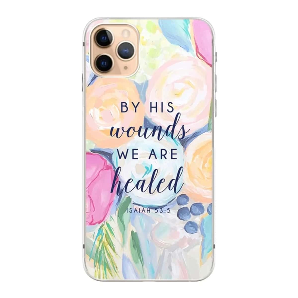 

Floral & Slogan Graphic iPhone Case, Multicolor