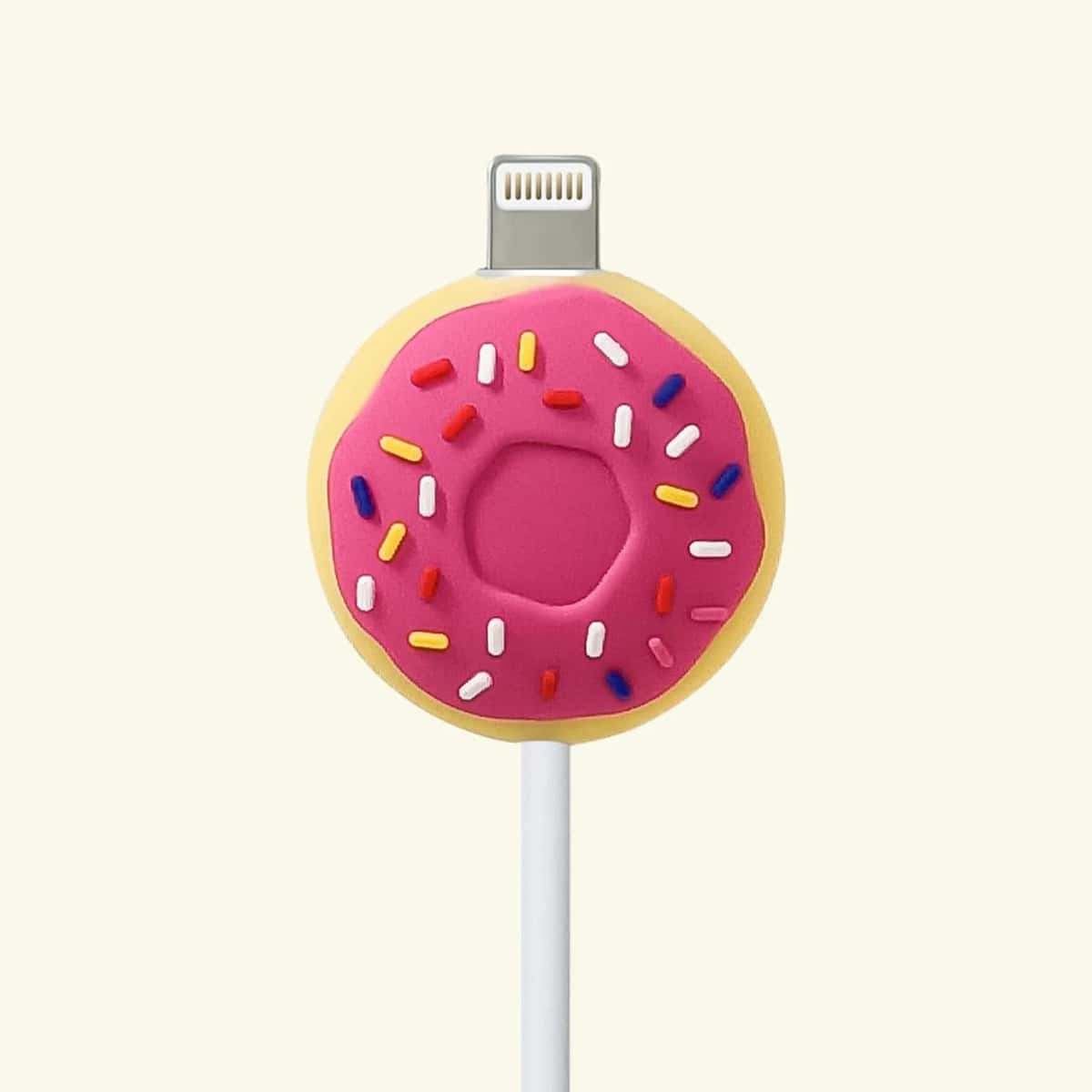 

Doughnut Shaped Data Cable Protector, Hot pink