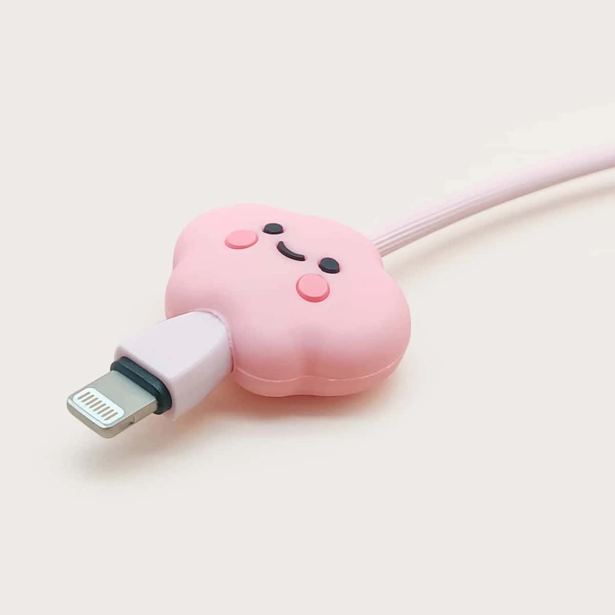 

Cloud Shaped Data Cable Protector, Baby pink