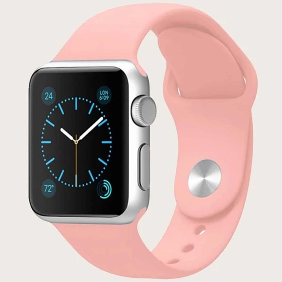 

Silicone Apple Watch Band, Pink