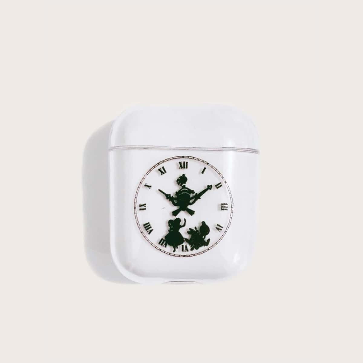 

Clock Print AirPods Case, Clear