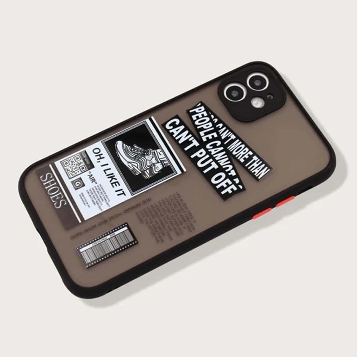 

Slogan Graphic iPhone Case, Multicolor