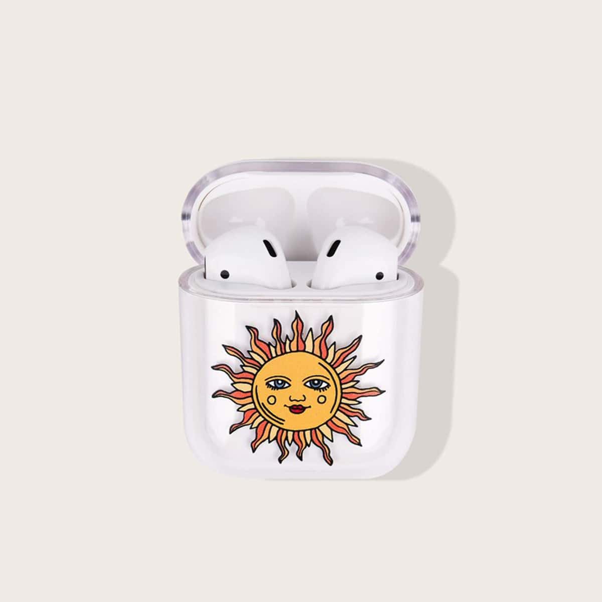 

Sun Graphic AirPods Case, Clear