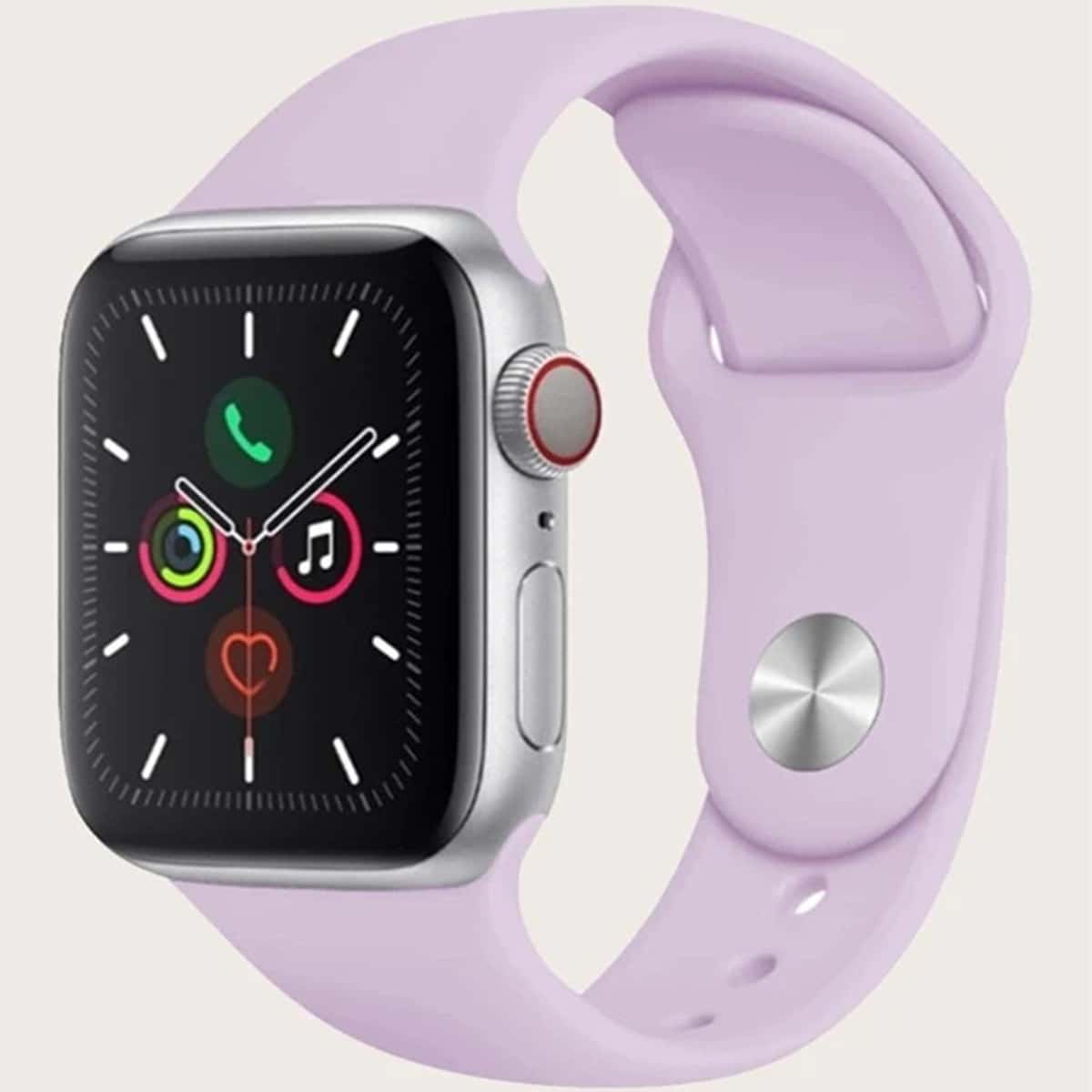 

Silicone Apple Watch Band, Lilac purple