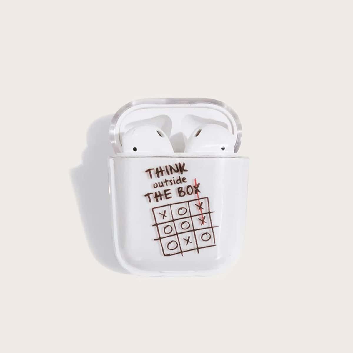 

Letter Graphic AirPods Case, Clear