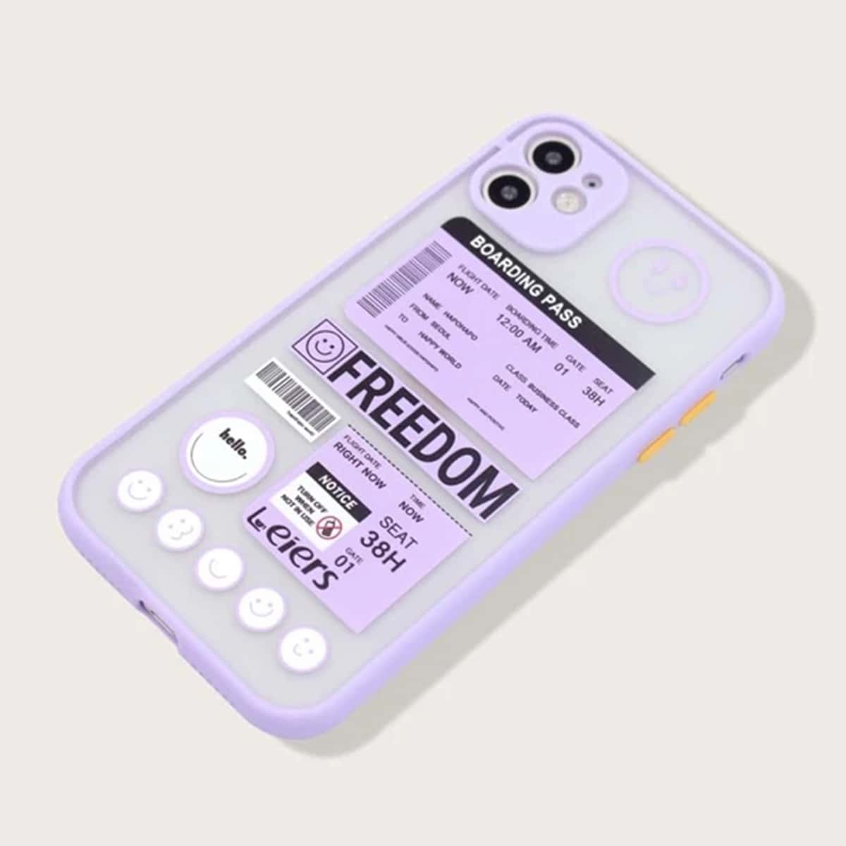 

Letter Graphic iPhone Case, Clear