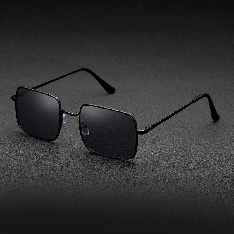 

Guys Rectangle Frame Sunglasses, Black
