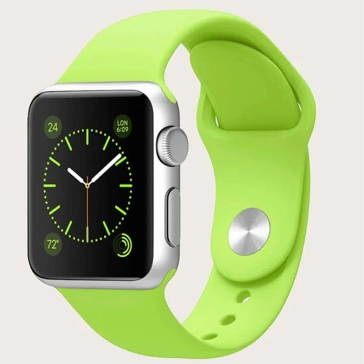 

Silicone Apple Watch Band, Green