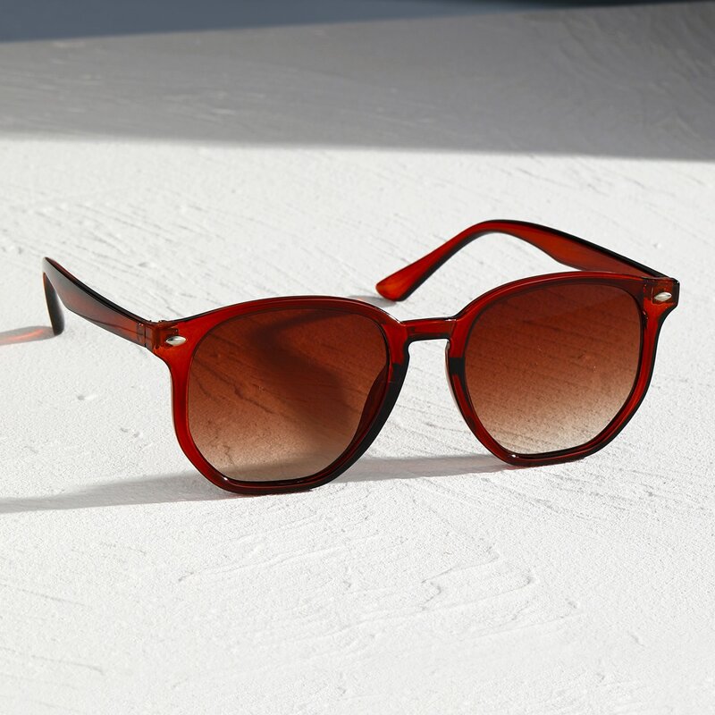 

Guys Square Frame Sunglasses, Brown