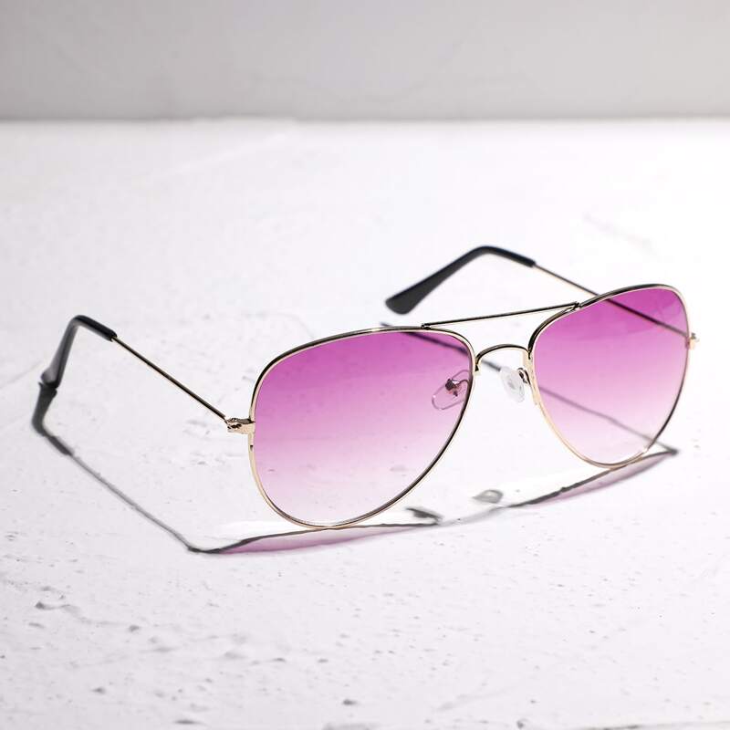 

Top Bar Ombre Aviator Sunglasses