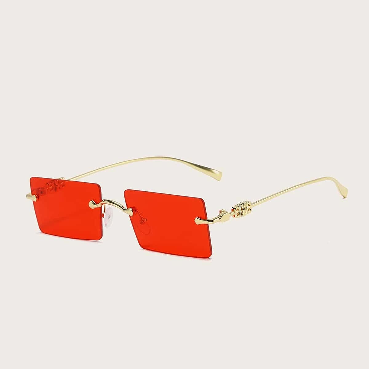 

Rimless Rectangle Frame Sunglasses