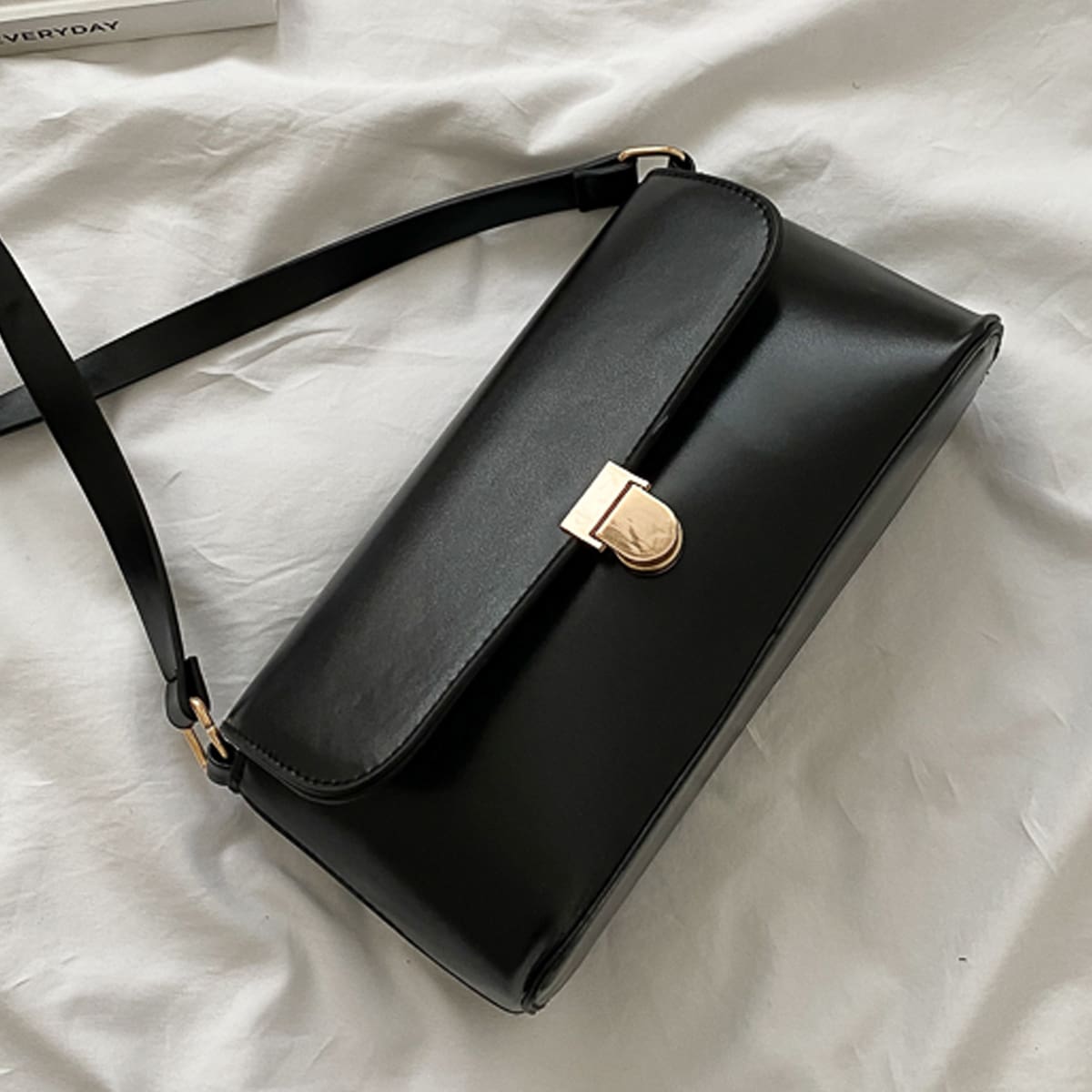 

Minimalist Baguette Bag, Black