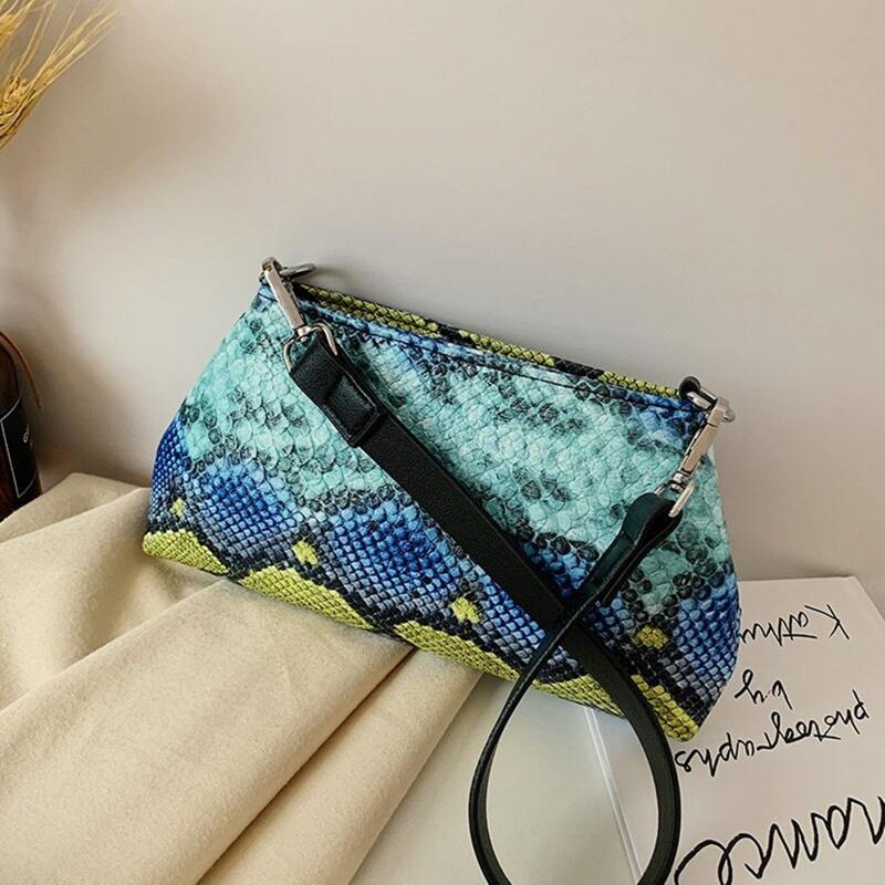 

Snakeskin Shoulder Bag, Multicolor