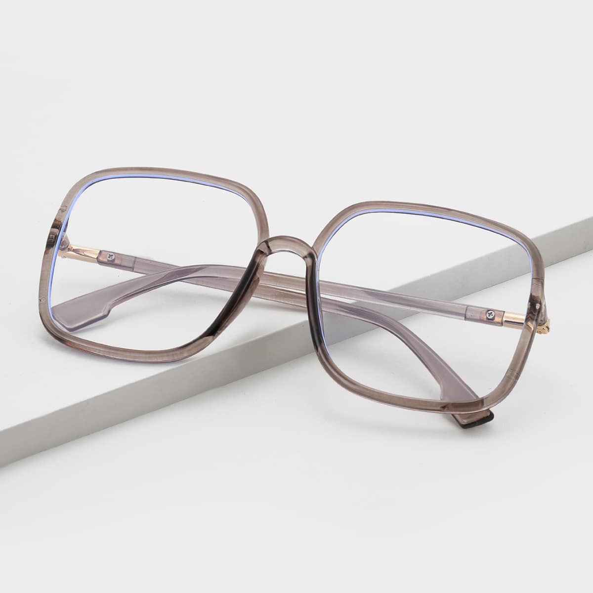 

Oversized Square Eyeglasses