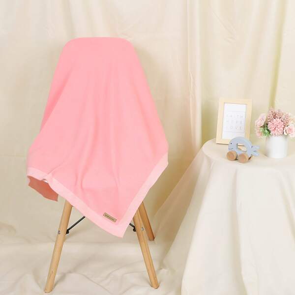 

Kids Patched Knit Blanket, Pink