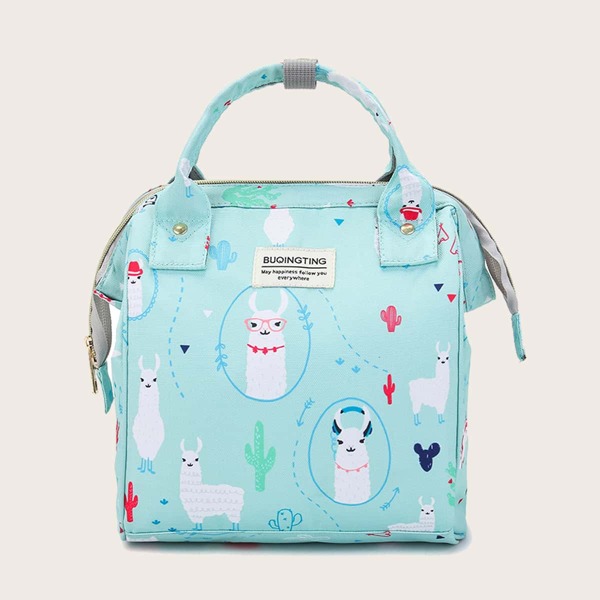 

Cartoon Graphic Backpack, Blue