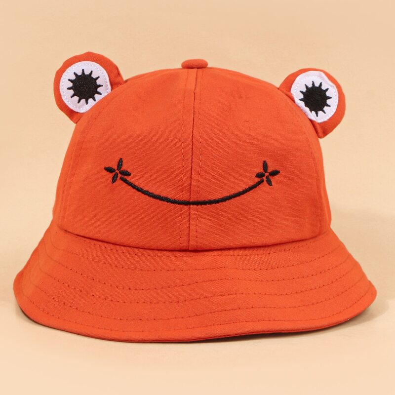 

Cartoon Frog Bucket Hat, Orange