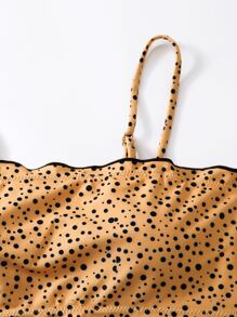 達爾瑪提恩萵苣邊比基尼套裝 - 黃色 - 查看 3