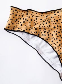 達爾瑪提恩萵苣邊比基尼套裝 - 黃色 - 查看 4