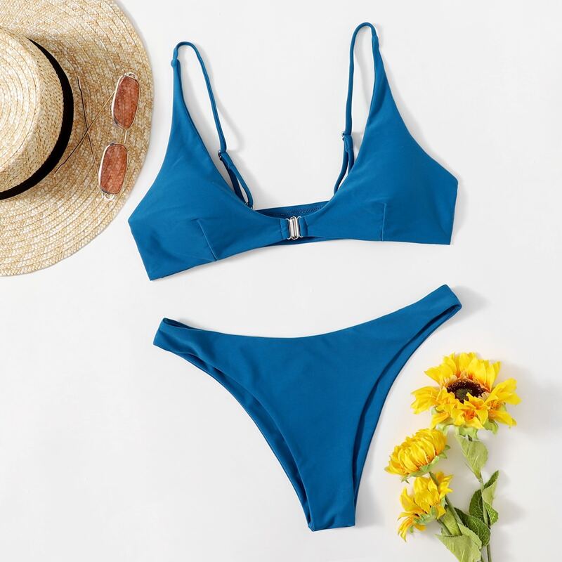 

Minimalist Bikini Swimsuit, Blue