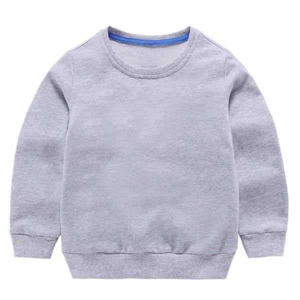 

Toddler Boys Round Neck Solid Sweatshirt, Grey