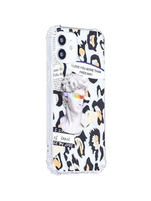 Funda compatible con iphone con patrón de estatua - Multicolor - Ver 4