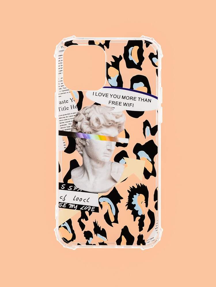 雕像圖案iPhone手機殼 - 彩色 - 查看 5