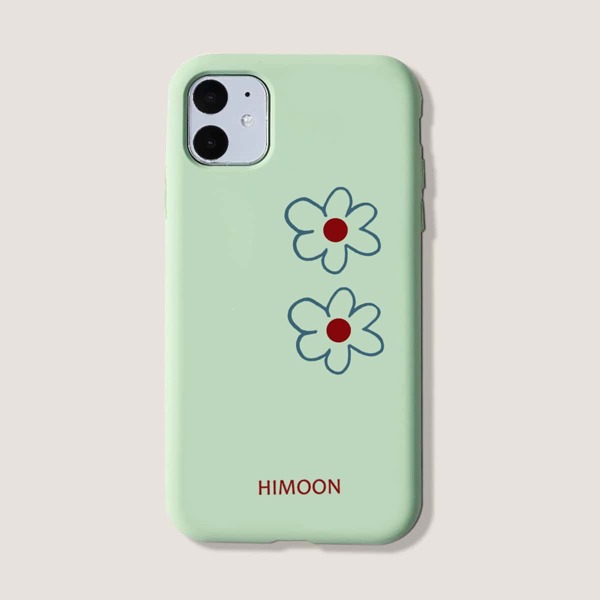 

Flower Print iPhone Case, Green