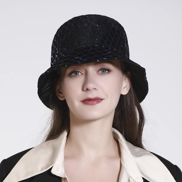 

Sequin Overlay Bucket Hat, Multicolor