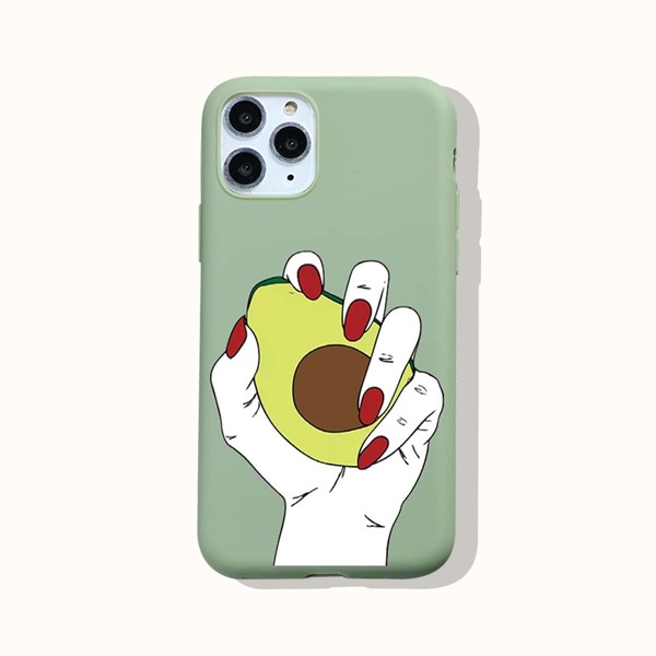 

Avocado Pattern Phone Case, Green