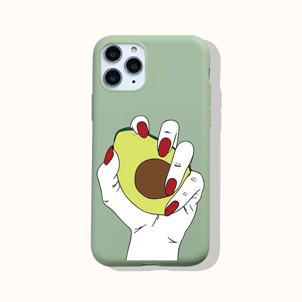 

Avocado Pattern Phone Case, Green