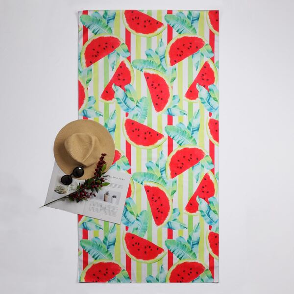 

Watermelon Print Beach Blanket, Multicolor