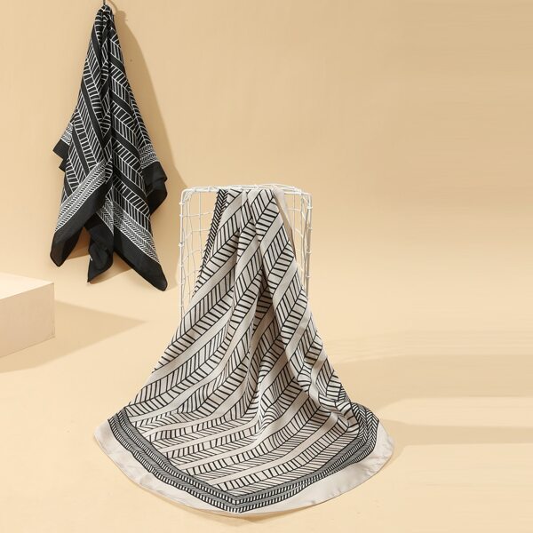 

2pcs Geo Print Bandana, Multicolor