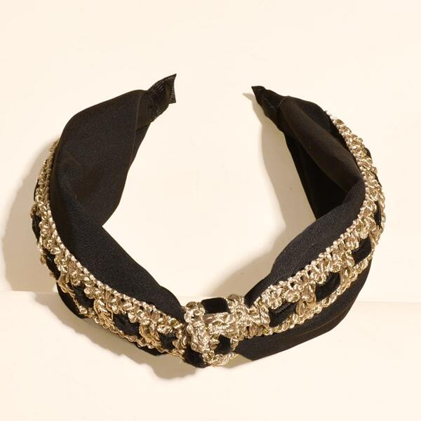 

Knot Decor Hair Hoop, Black