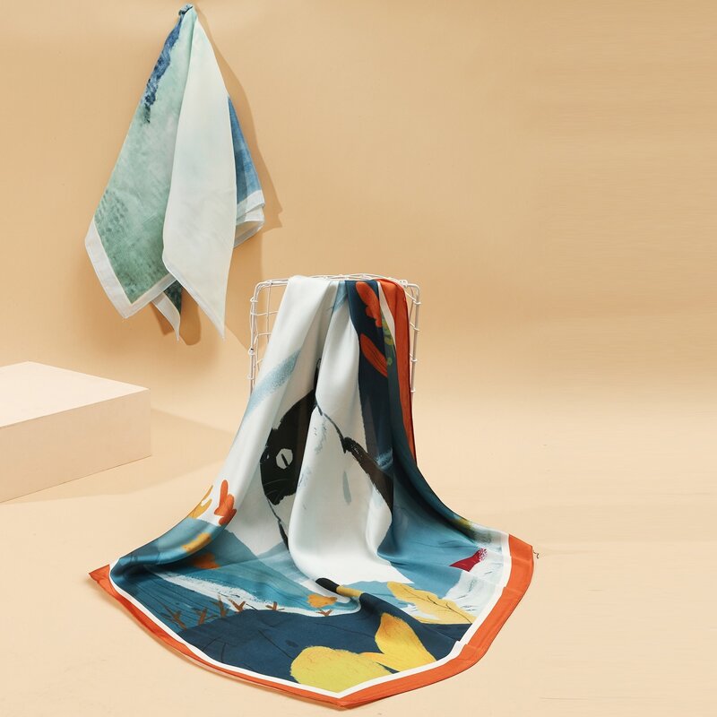 

2pcs Cartoon Graphic Bandana, Multicolor