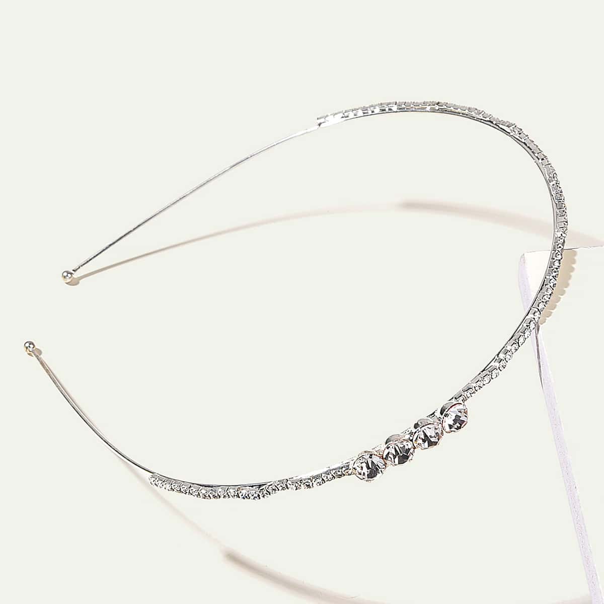 

Rhinestone Decor Hair Accessory, Silver