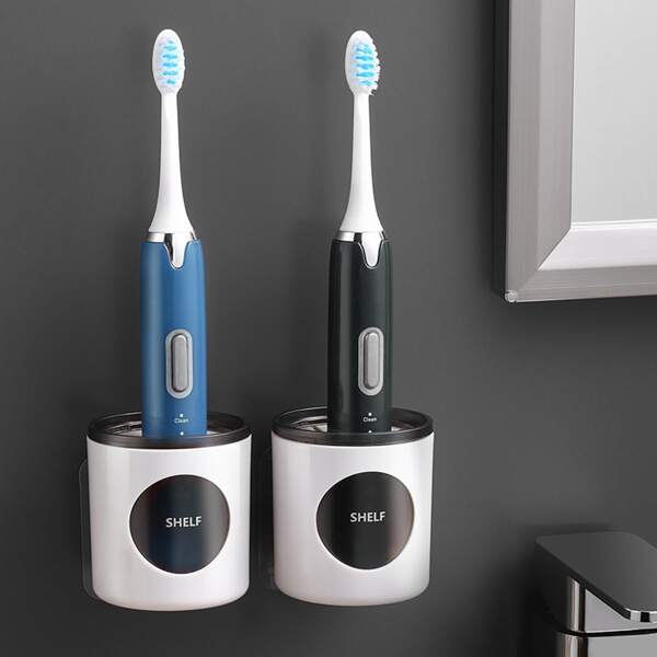 

1pc Random Color Electric Toothbrush Holder, White