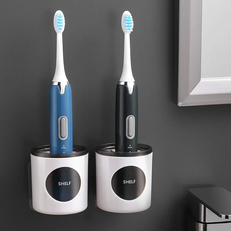 

1pc Random Color Electric Toothbrush Holder, White