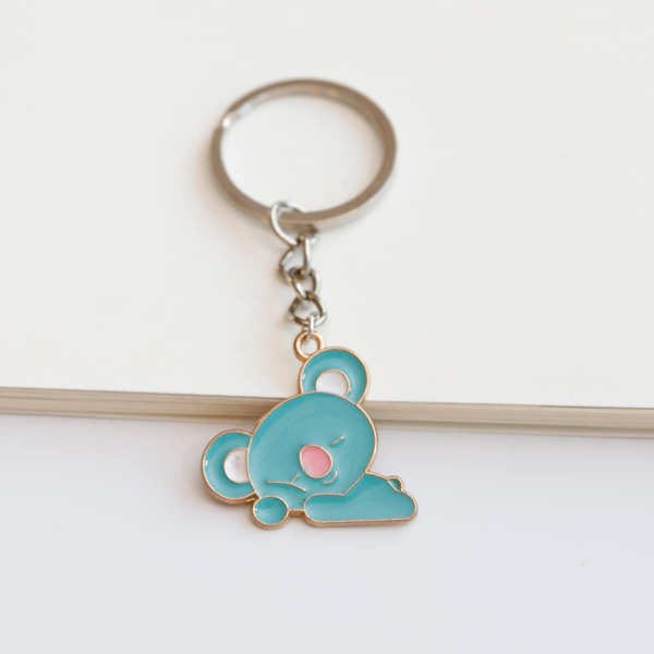 

Cartoon Charm Keychain, Blue
