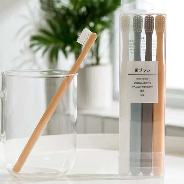 

4pcs Minimalist Toothbrush Set, Multicolor