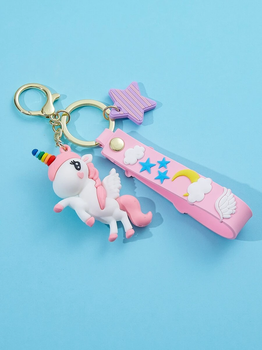 Móc khóa Unicorn Charm - Hồng - Xem 1