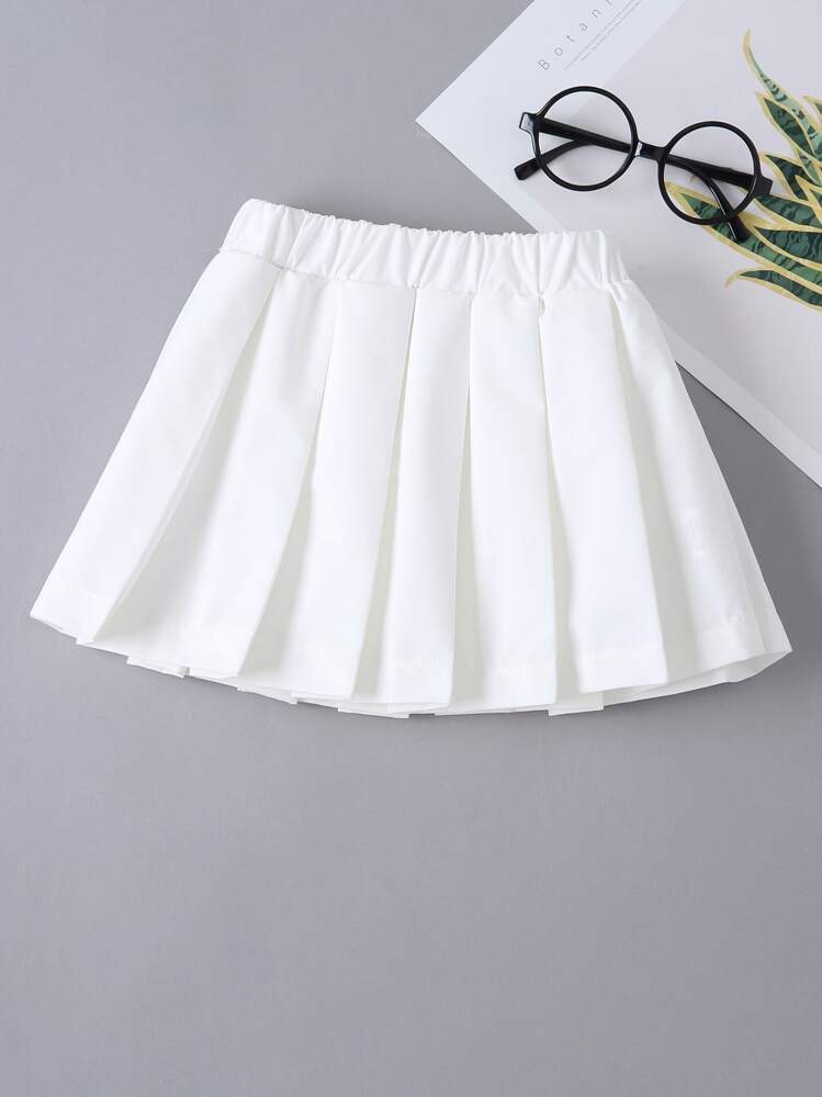 Ragazzine Gonna plissettata con vita elastica - Bianco - Visualizzare 2
