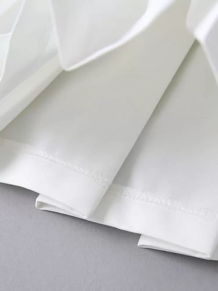 Ragazzine Gonna plissettata con vita elastica - Bianco - Visualizzare 5