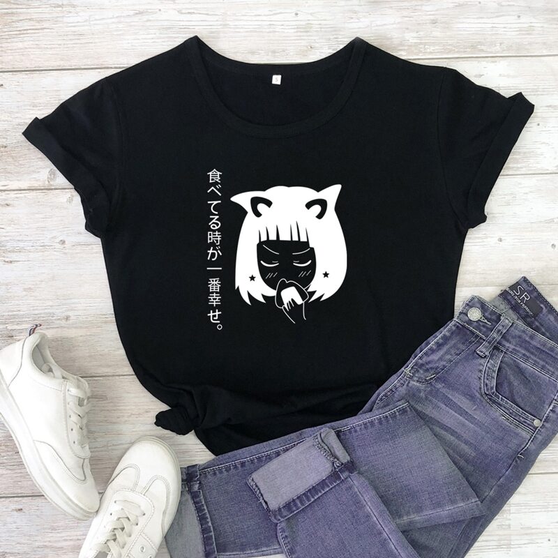 

Letter & Cartoon Graphic Tee, Black