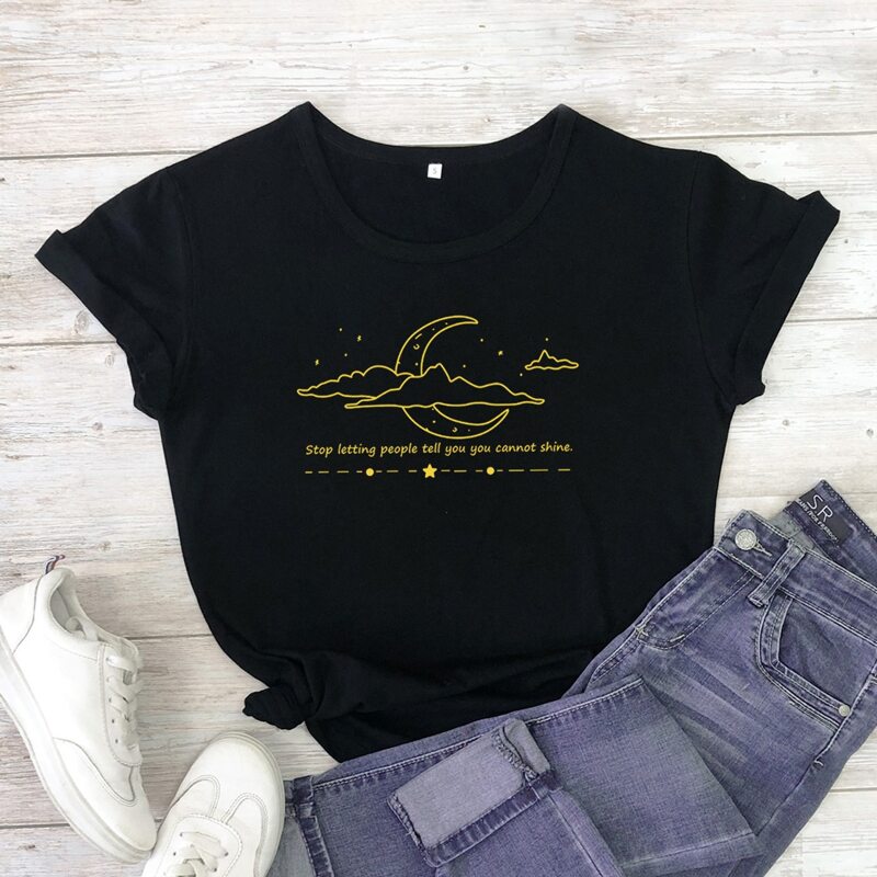 

Slogan Graphic Tee, Black
