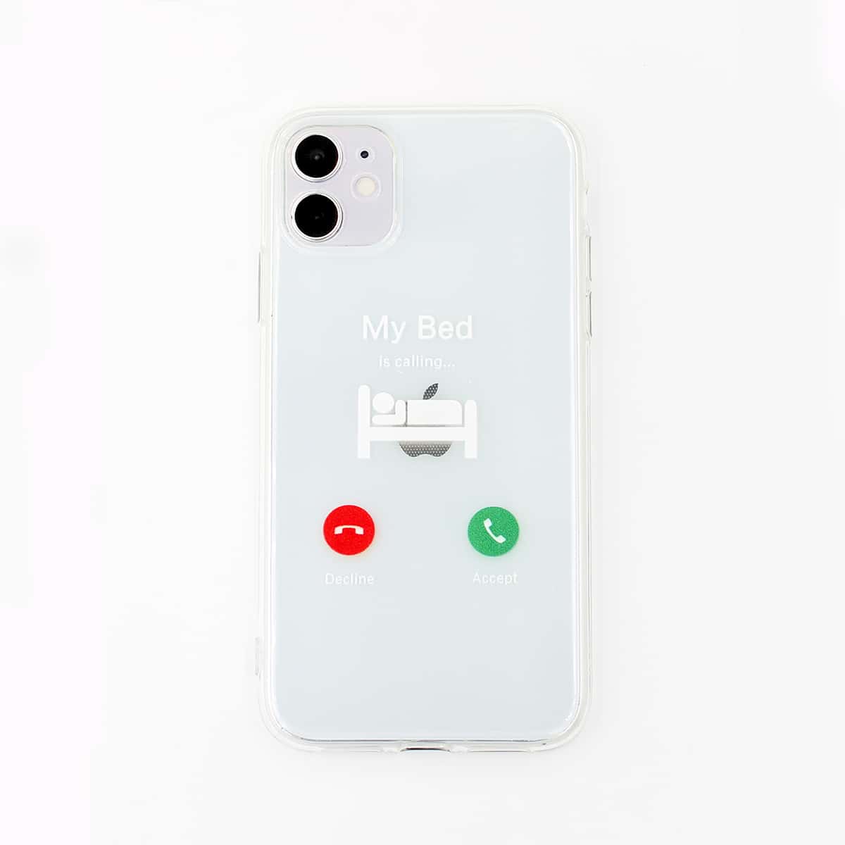 

Cartoon Call Interface iPhone Case, Clear