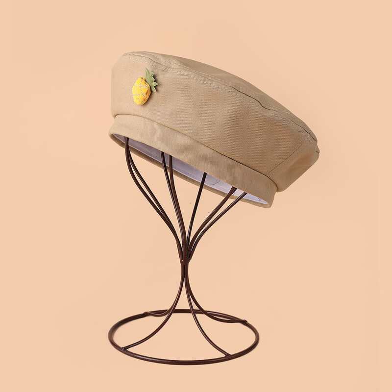 

Fruit Decor Beret, Khaki