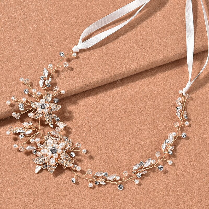 

Flower Decor Headband, Gold