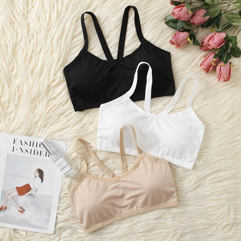 

3pack Simple Bralette, Multicolor