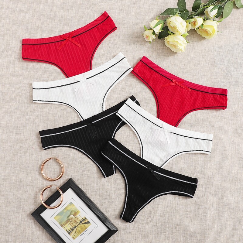 

6pack Bow Panty Set, Multicolor